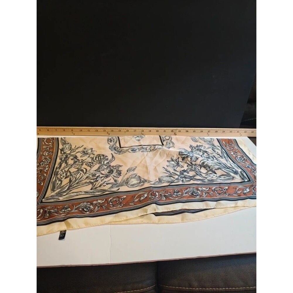 Persian / Oriental Rug Motif Square Satin Scarf – NWT (New Without Tags)